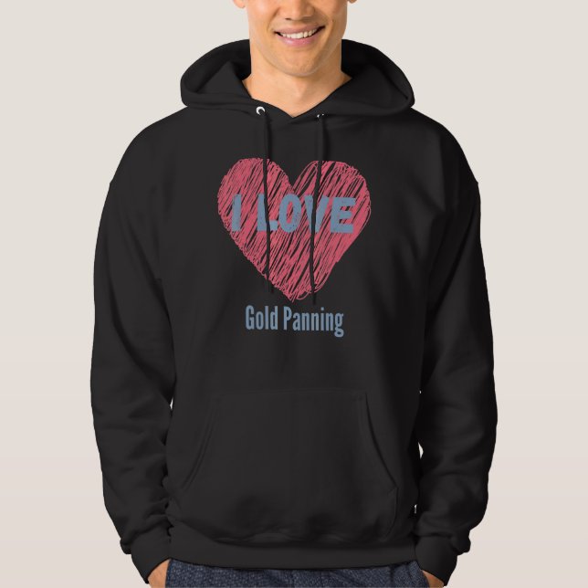 I Liebe Panning Heart Image Hobby oder Hobbyist Hoodie (Vorderseite)