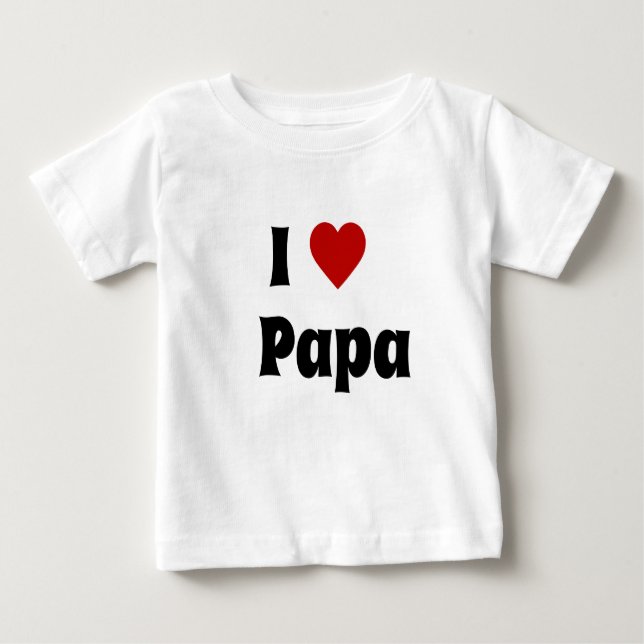 I Liebe Papa-Hemd Baby T-shirt (Vorderseite)