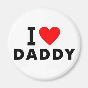 i Liebe Papa Herzpapa Textnachricht Vater Symbol Magnet