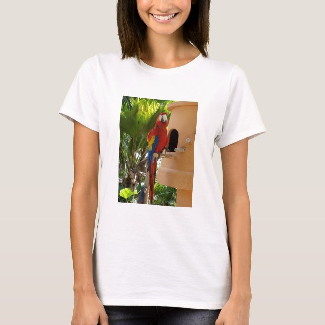 I Liebe Papageien T-Shirt (Vorderseite)