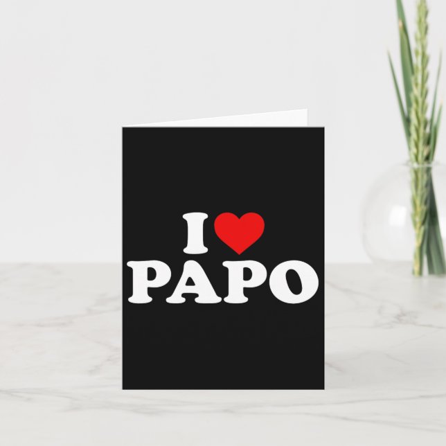 I Liebe Papo Karte (Vorderseite)