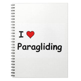 I Liebe Paragliding Notizblock