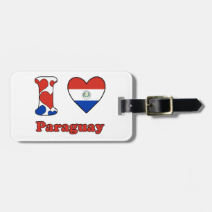 I Liebe Paraguay Gepäckanhänger