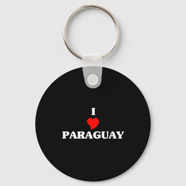 I Liebe Paraguay Schlüsselanhänger (Vorderseite)