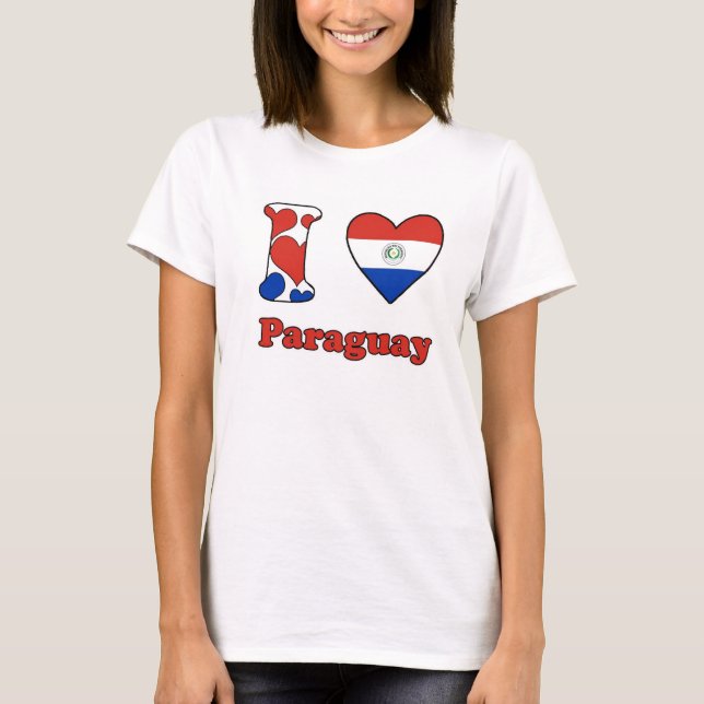 I Liebe Paraguay T-Shirt (Vorderseite)