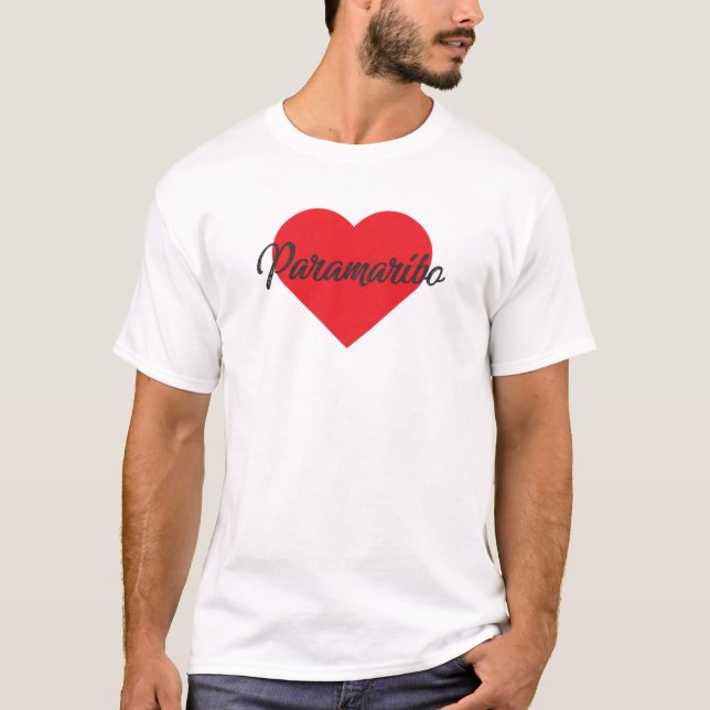 I Liebe Paramaribo - Suriname T-Shirt (Vorderseite)