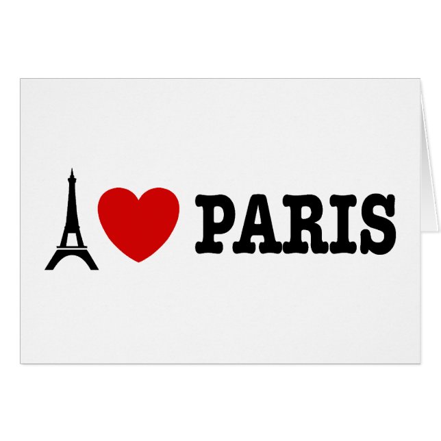 I Liebe Paris (Vorderseite (Horizontal))