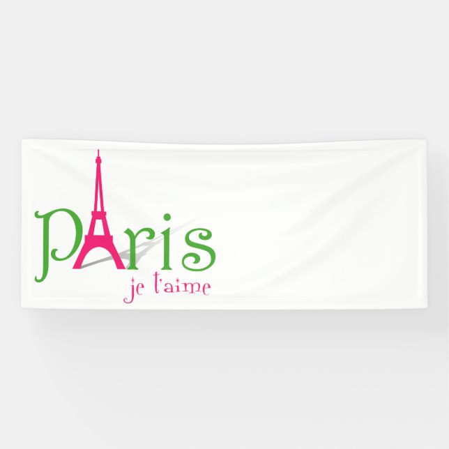 I Liebe Paris Banner (Horizontal)