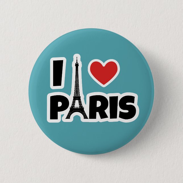 I Liebe Paris Button (Vorderseite)