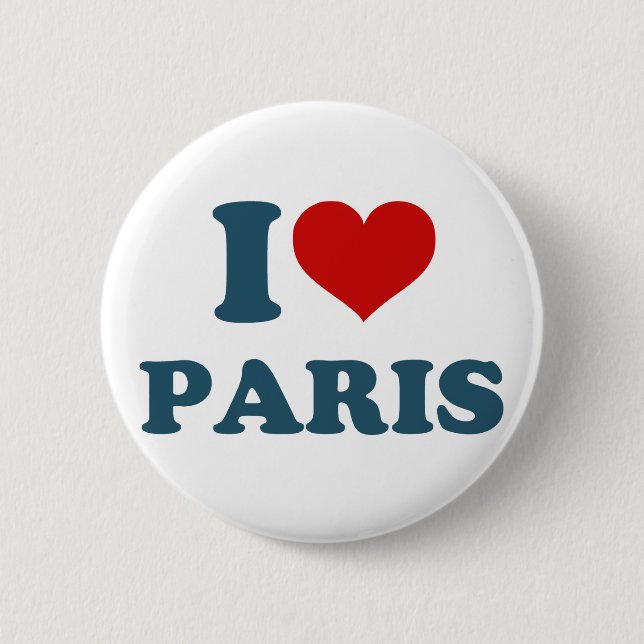 I Liebe Paris Button (Vorderseite)