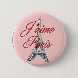 I Liebe Paris Button
