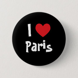 I Liebe Paris Button