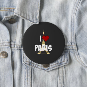 I Liebe Paris Button
