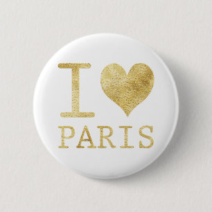 I Liebe Paris Button