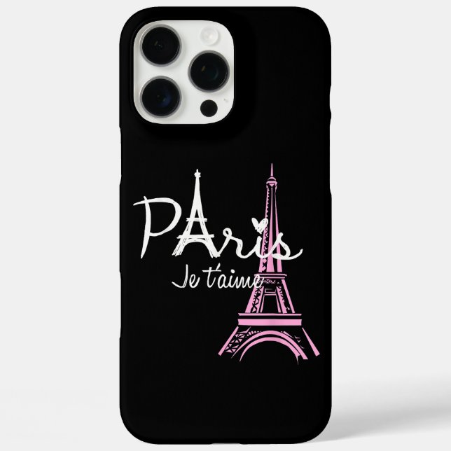 I Liebe Paris Eiffel Tower Frankreich Case-Mate iPhone Hülle (Rückseite)