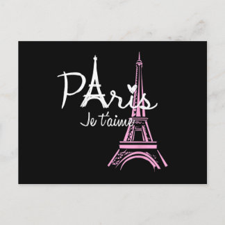 I Liebe Paris Eiffel Tower Frankreich Feiertagspostkarte