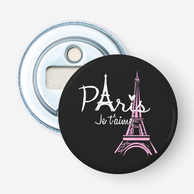 I Liebe Paris Eiffel Tower Frankreich Flaschenöffner (Vorderseite)