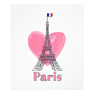 I Liebe Paris Eiffel Tower Frankreich Geschenk Fotodruck
