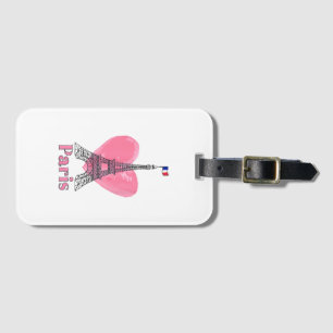 I Liebe Paris Eiffel Tower Frankreich Geschenk Gepäckanhänger