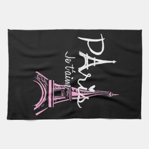I Liebe Paris Eiffel Tower Frankreich Geschirrtuch