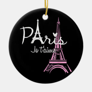 I Liebe Paris Eiffel Tower Frankreich Keramik Ornament