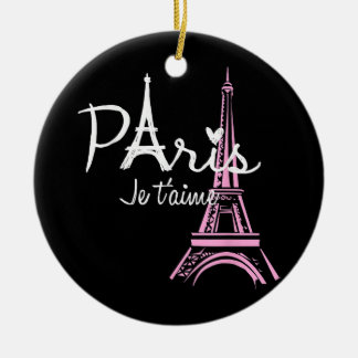 I Liebe Paris Eiffel Tower Frankreich Keramik Ornament