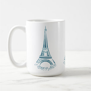 I Liebe Paris Eiffeltour Kaffeetasse