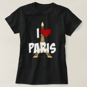 "I Liebe Paris", Eiffelturm T-Shirt