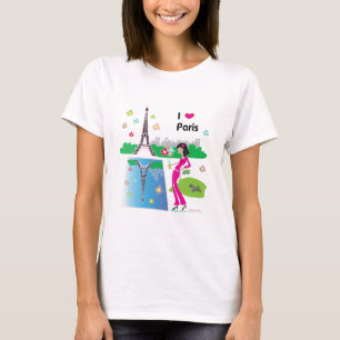 I Liebe Paris, Frankreich T-Shirt