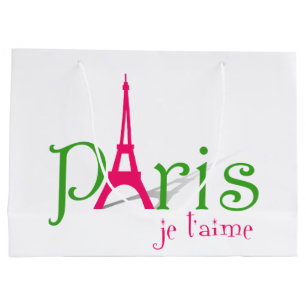I Liebe Paris Große Geschenktüte