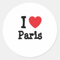 I Liebe Paris Herzbrauch personalisiert