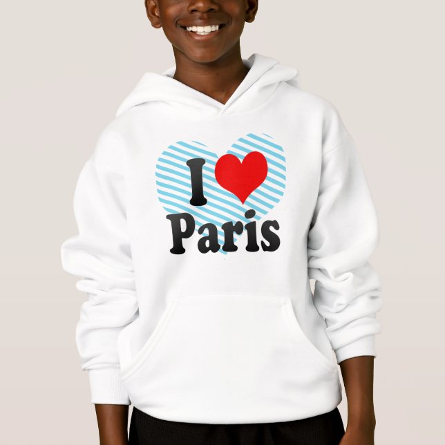 I Liebe Paris Hoodie (Vorderseite)