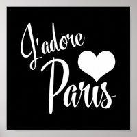 I Liebe Paris - J'adore Paris Vintag Style