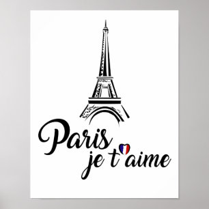 I Liebe Paris Je t'aime Poster