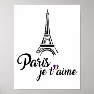 I Liebe Paris Je t'aime Poster