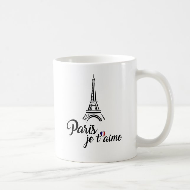 I Liebe-Paris Je t'aime Tasse (Rechts)