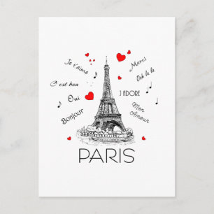 I Liebe Paris, Mon Amour Postkarte