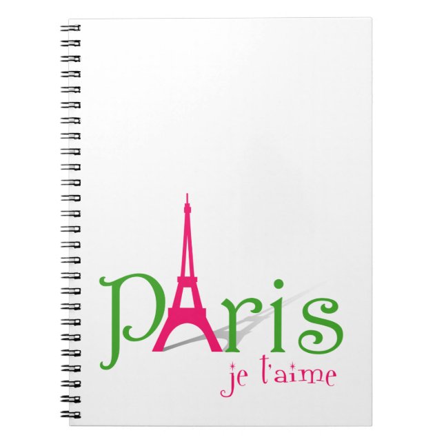 I Liebe Paris Notizblock (Vorderseite)