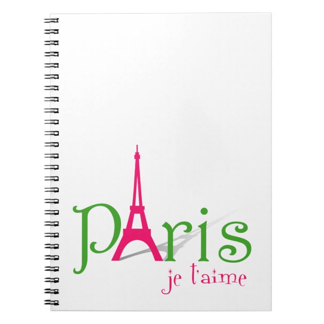 I Liebe Paris Notizblock (Vorderseite)
