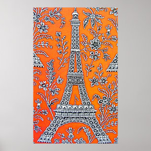 I LIEBE-PARIS-Plakat Poster