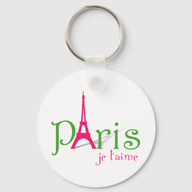 I Liebe Paris Schlüsselanhänger (Vorderseite)