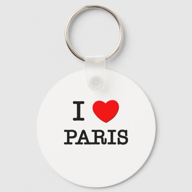 I Liebe Paris Schlüsselanhänger (Vorderseite)