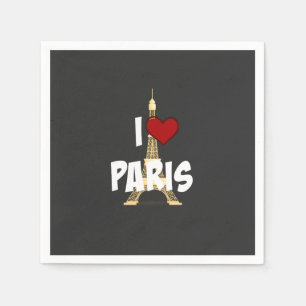 I Liebe Paris Serviette