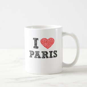 I Liebe-Paris-Skizze Tasse