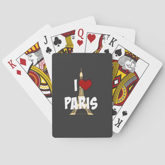 I Liebe Paris Spielkarten (Rückseite)
