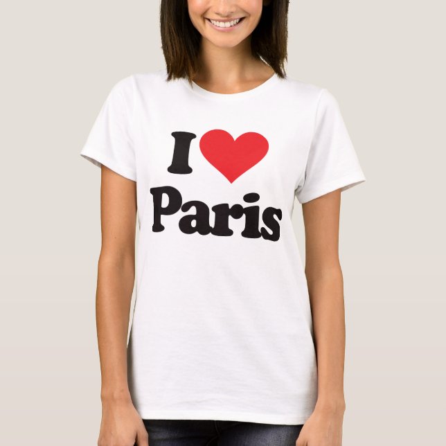 I Liebe Paris T-Shirt (Vorderseite)