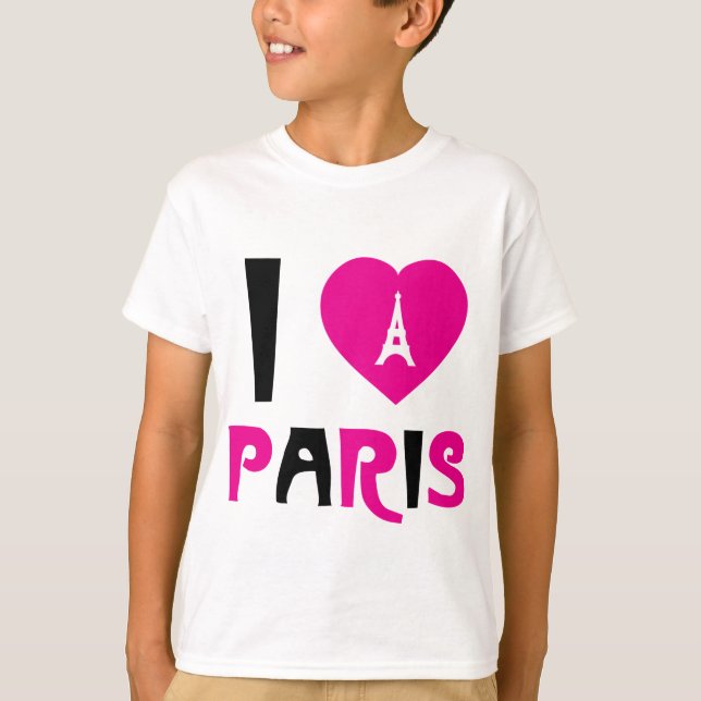 I Liebe Paris T-Shirt (Vorderseite)