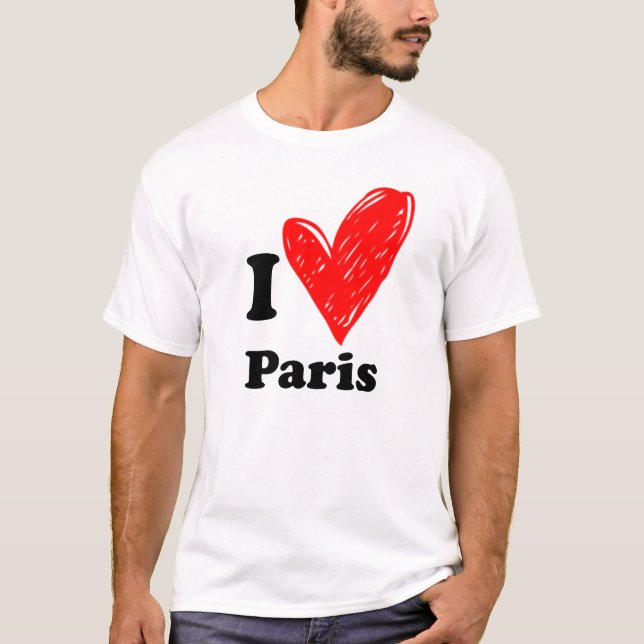 I Liebe Paris T Shirt (Vorderseite)