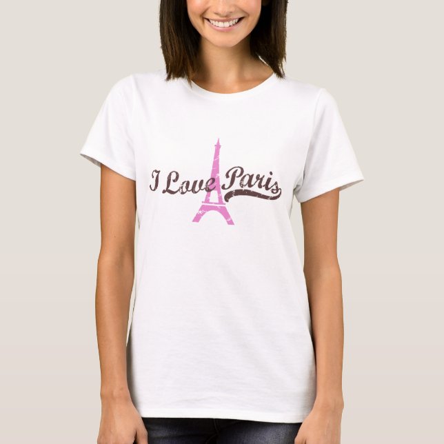 I Liebe Paris T-Shirt (Vorderseite)