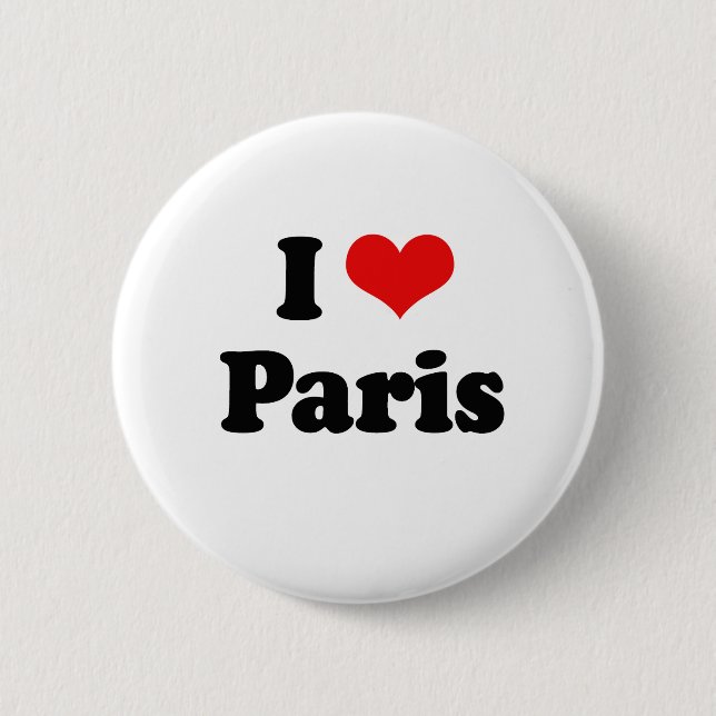I Liebe-Paris-T-Shirt Button (Vorderseite)